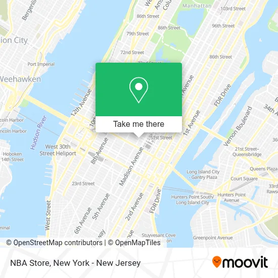 NBA Store map