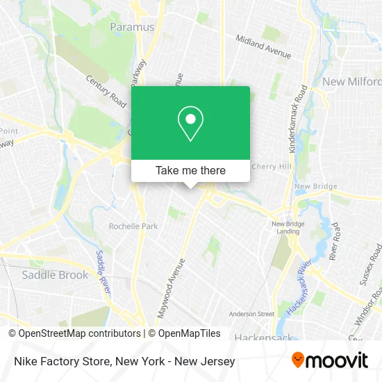 Nike Factory Store map