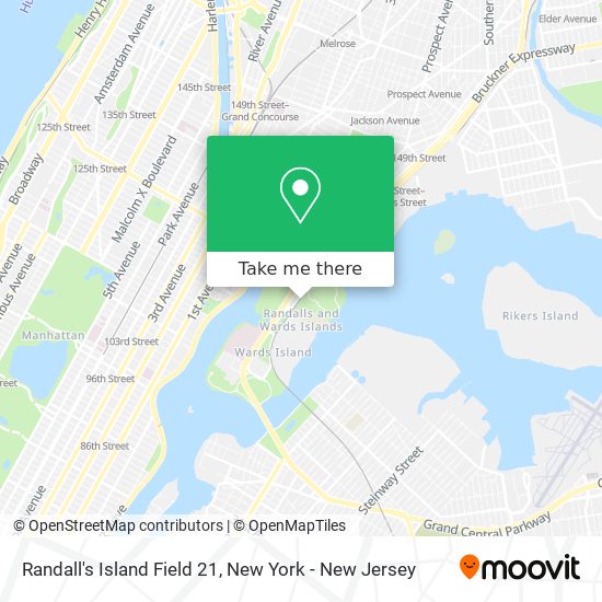 Randall's Island Field 21 map