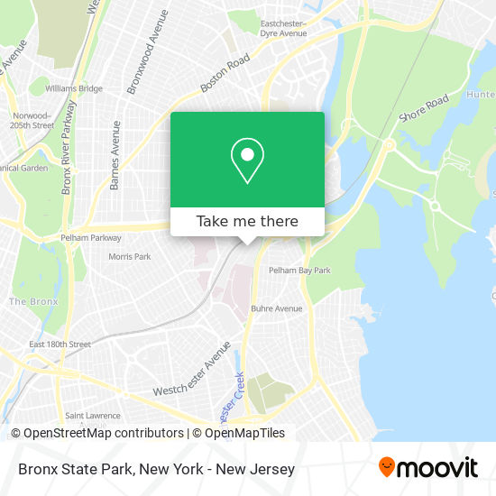 Bronx State Park map