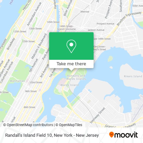 Randall's Island Field 10 map