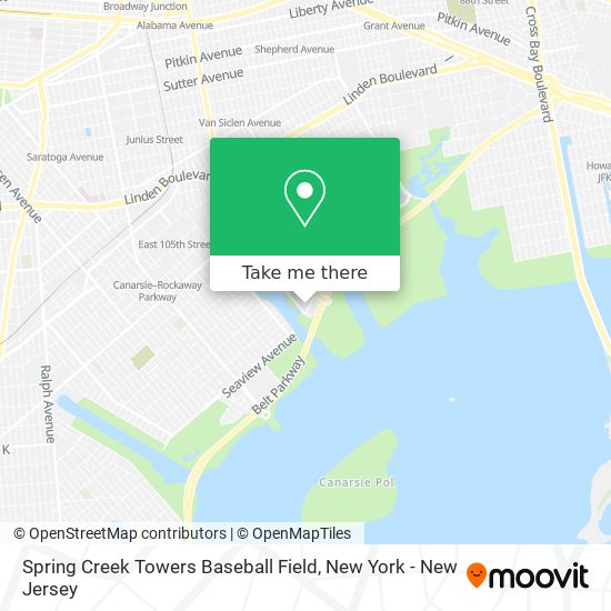 Spring Creek Towers Baseball Field map