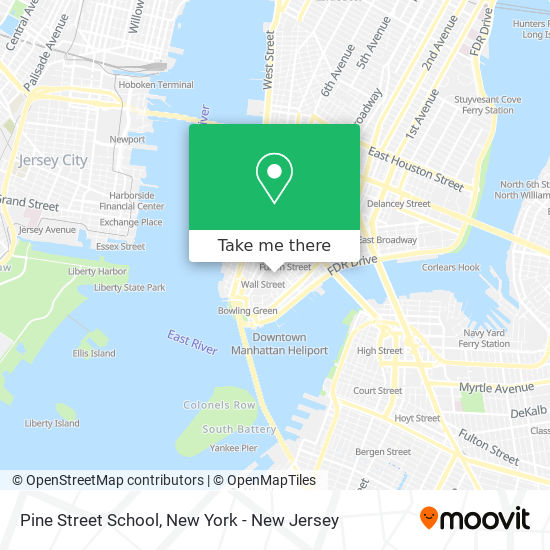 Mapa de Pine Street School