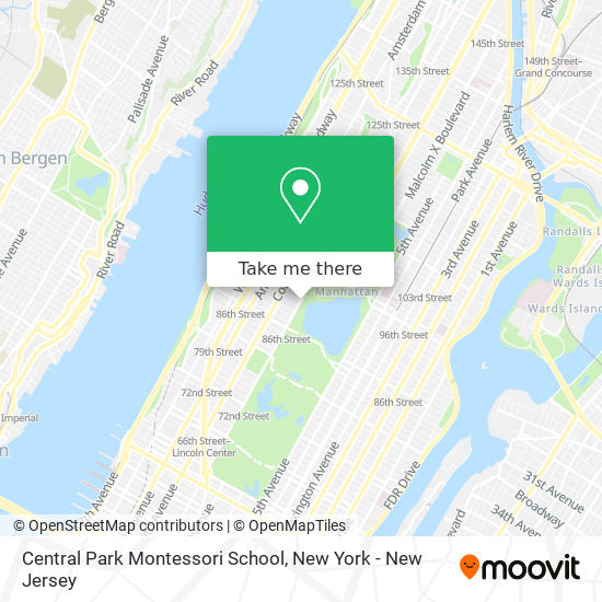 Central Park Montessori School map