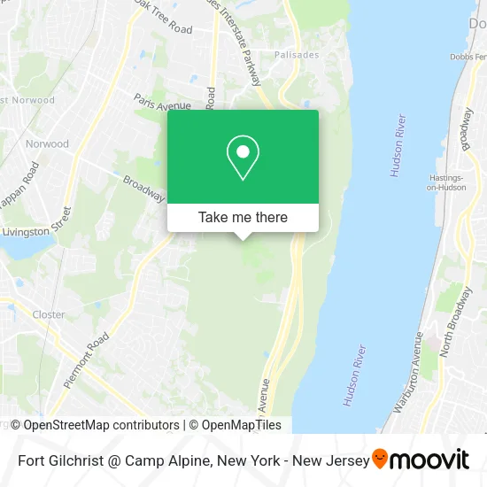 Fort Gilchrist @ Camp Alpine map