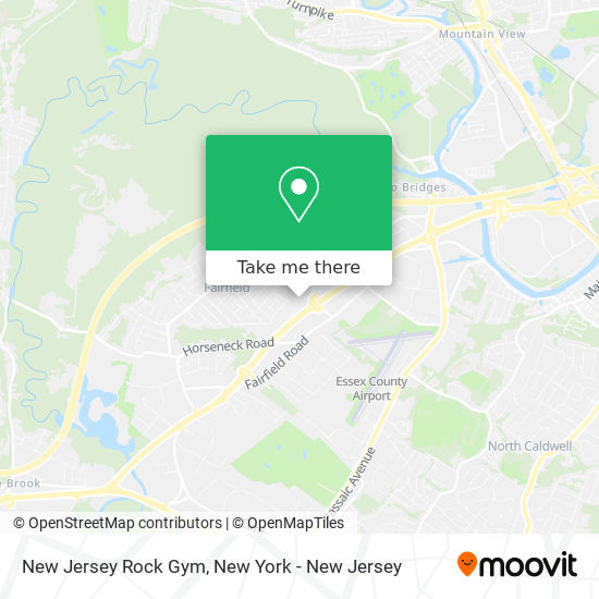 New Jersey Rock Gym map