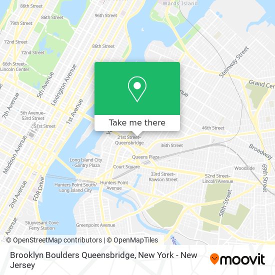 Brooklyn Boulders Queensbridge map