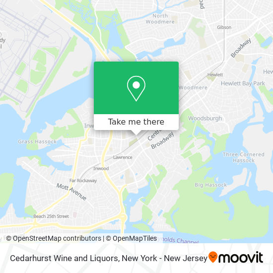 Cedarhurst Wine and Liquors map