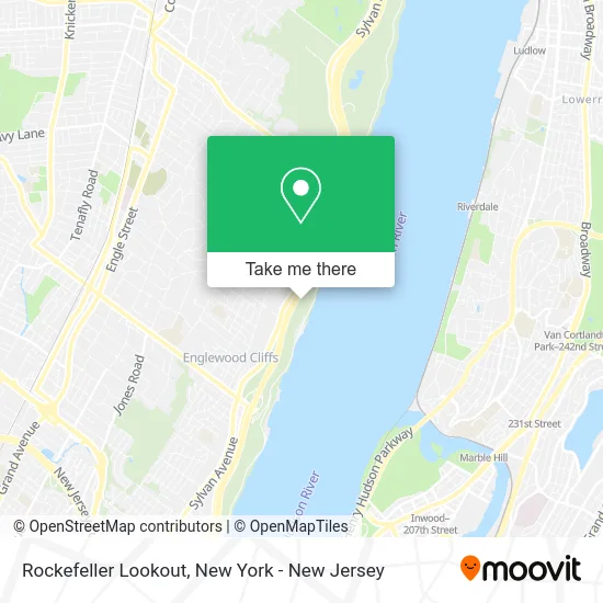 Rockefeller Lookout map