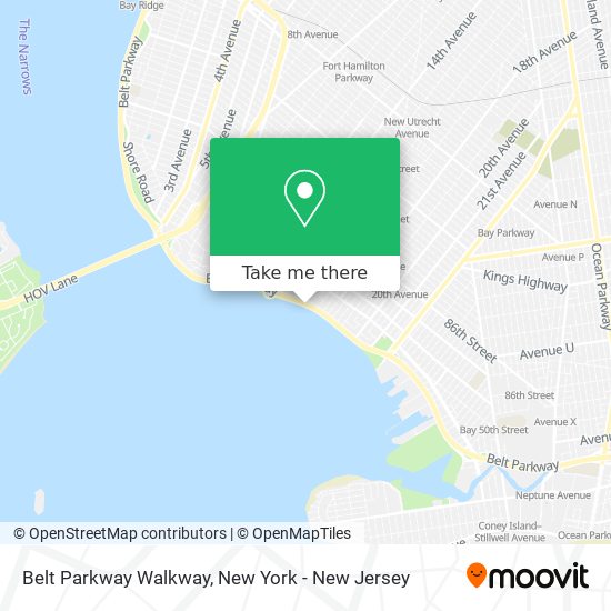 Mapa de Belt Parkway Walkway