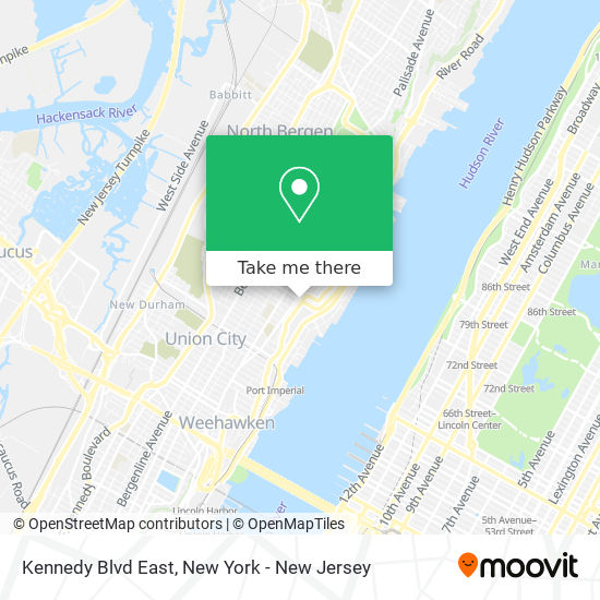 Mapa de Kennedy Blvd East