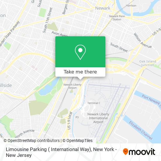 Mapa de Limousine Parking ( International Way)
