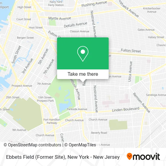 Ebbets Field (Former Site) map