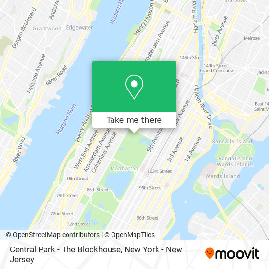 Mapa de Central Park - The Blockhouse