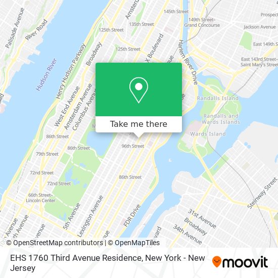 Mapa de EHS 1760 Third Avenue Residence