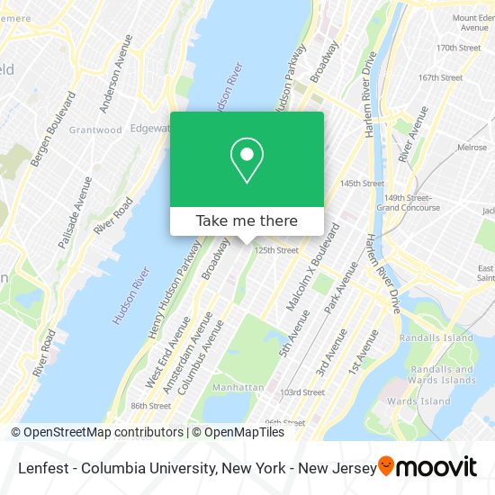 Lenfest - Columbia University map