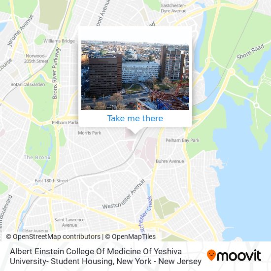 Mapa de Albert Einstein College Of Medicine Of Yeshiva University- Student Housing