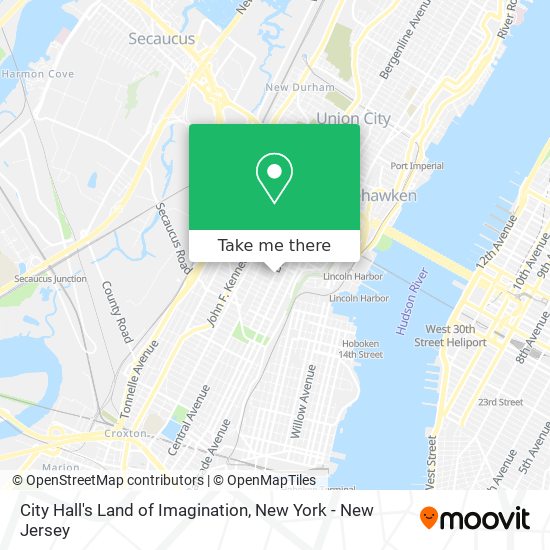 City Hall's Land of Imagination map