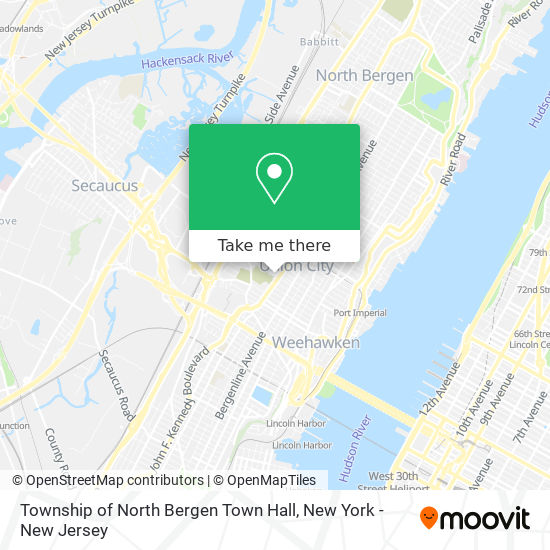 Mapa de Township of North Bergen Town Hall