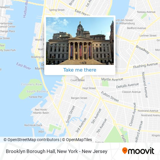 Brooklyn Borough Hall map