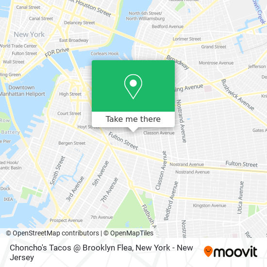 Mapa de Choncho's Tacos @ Brooklyn Flea