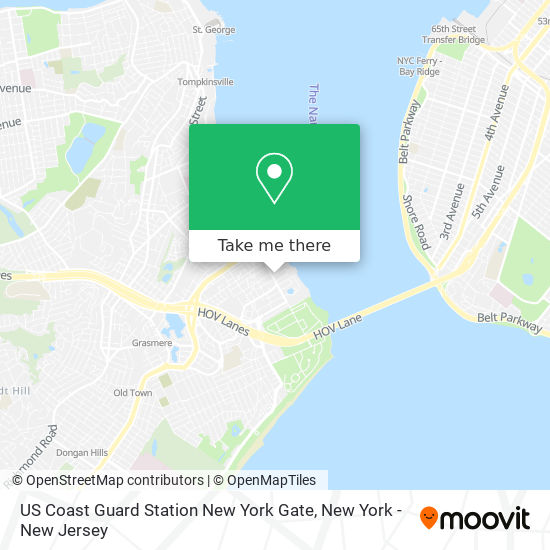 Mapa de US Coast Guard Station New York Gate