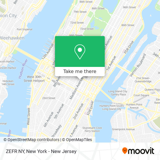 ZEFR NY map