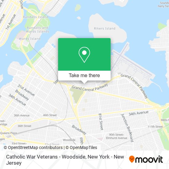 Mapa de Catholic War Veterans - Woodside