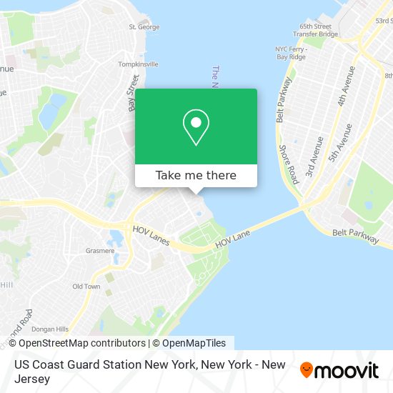 US Coast Guard Station New York map