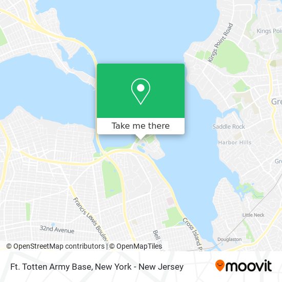 Ft. Totten Army Base map