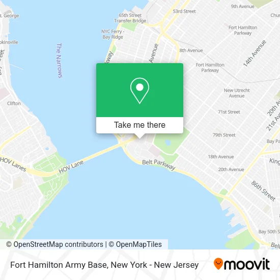 Fort Hamilton Army Base map