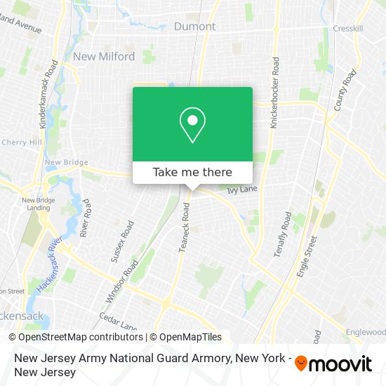 Mapa de New Jersey Army National Guard Armory