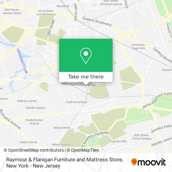 Mapa de Raymour & Flanigan Furniture and Mattress Store