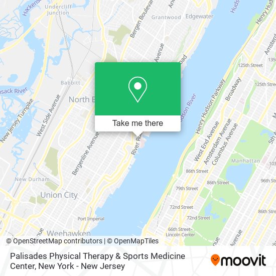 Palisades Physical Therapy & Sports Medicine Center map