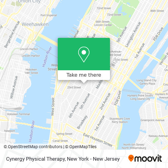 Cynergy Physical Therapy map