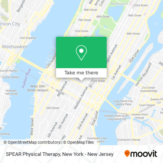 SPEAR Physical Therapy map