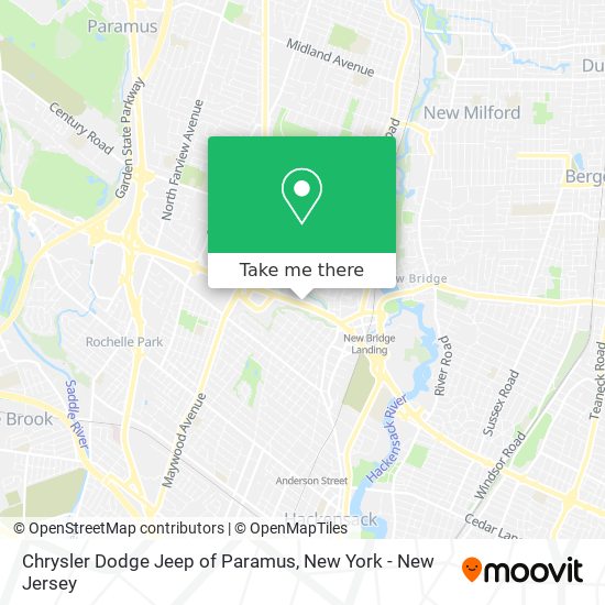 Mapa de Chrysler Dodge Jeep of Paramus