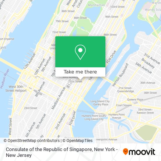 Consulate of the Republic of Singapore map