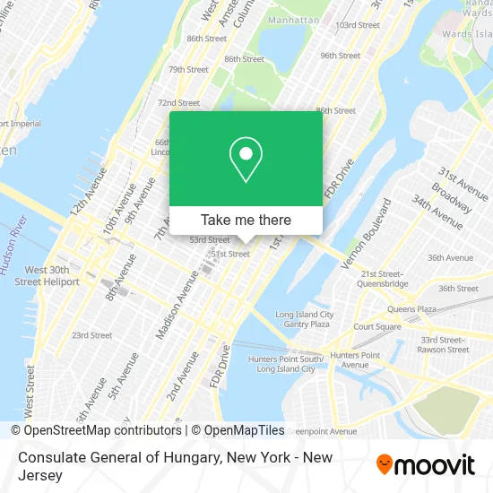 Consulate General of Hungary map