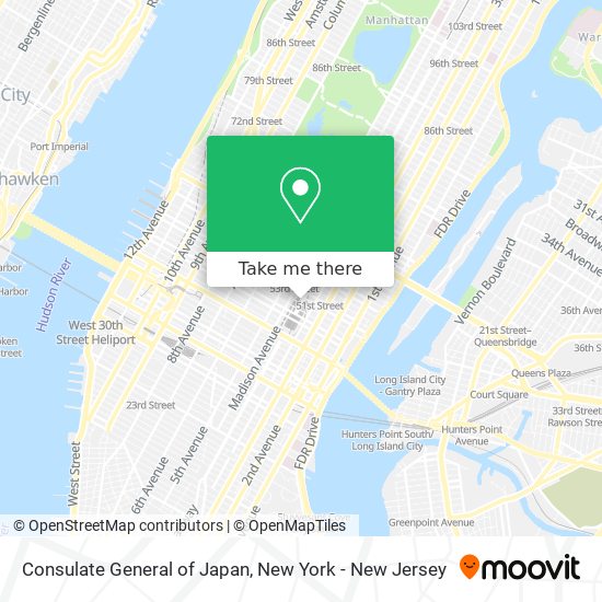 Consulate General of Japan map