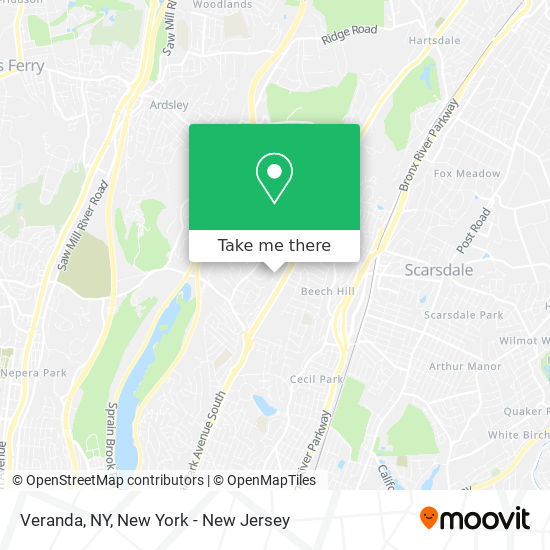 Veranda, NY map