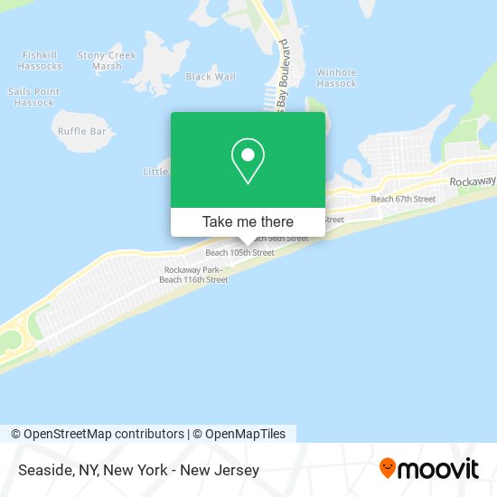 Seaside, NY map