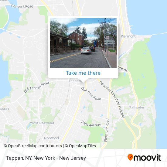 Tappan, NY map