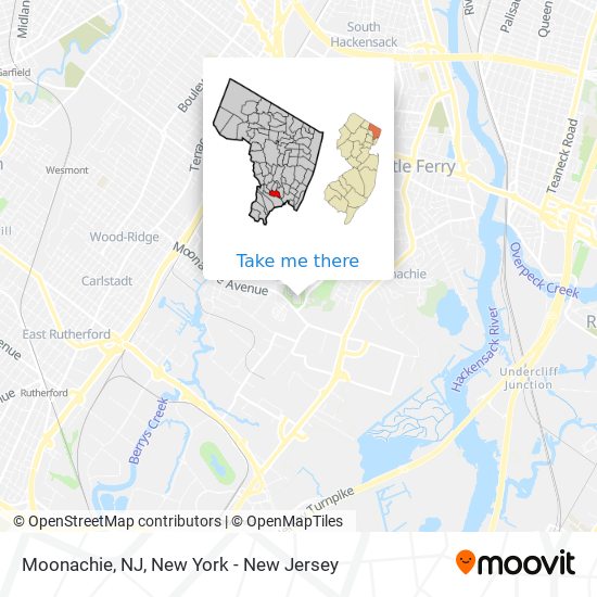 Mapa de Moonachie, NJ