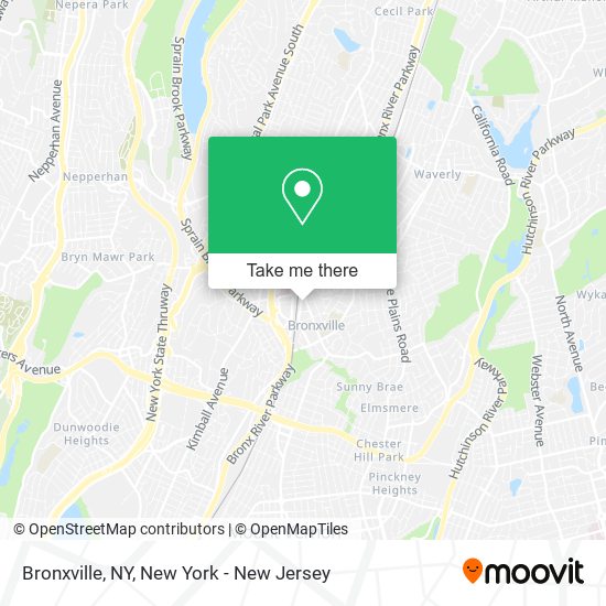 Bronxville, NY map