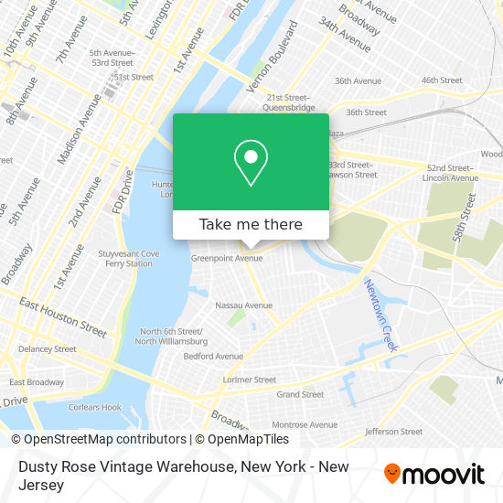 Dusty Rose Vintage Warehouse map