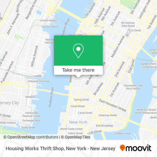 Mapa de Housing Works Thrift Shop