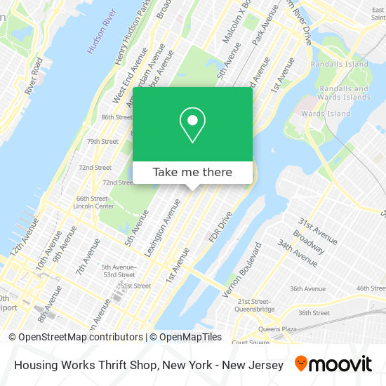 Housing Works Thrift Shop map