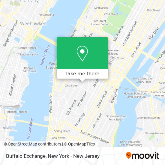Buffalo Exchange map
