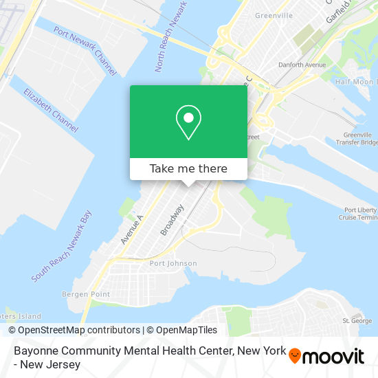 Bayonne Community Mental Health Center map